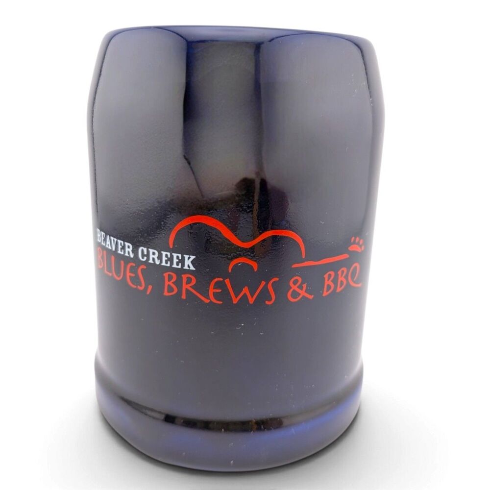 Beaver Creek Blues Brews & BBQ Festival Mug Colorado Cobalt Blue Souvenir